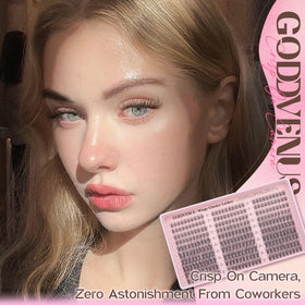 Goddvenus application demo showing tweezer placement for quick DIY volume