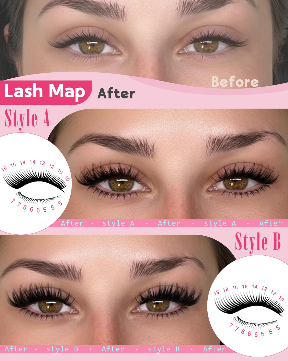 Goddvenus applying a cluster with applicator for fast DIY results