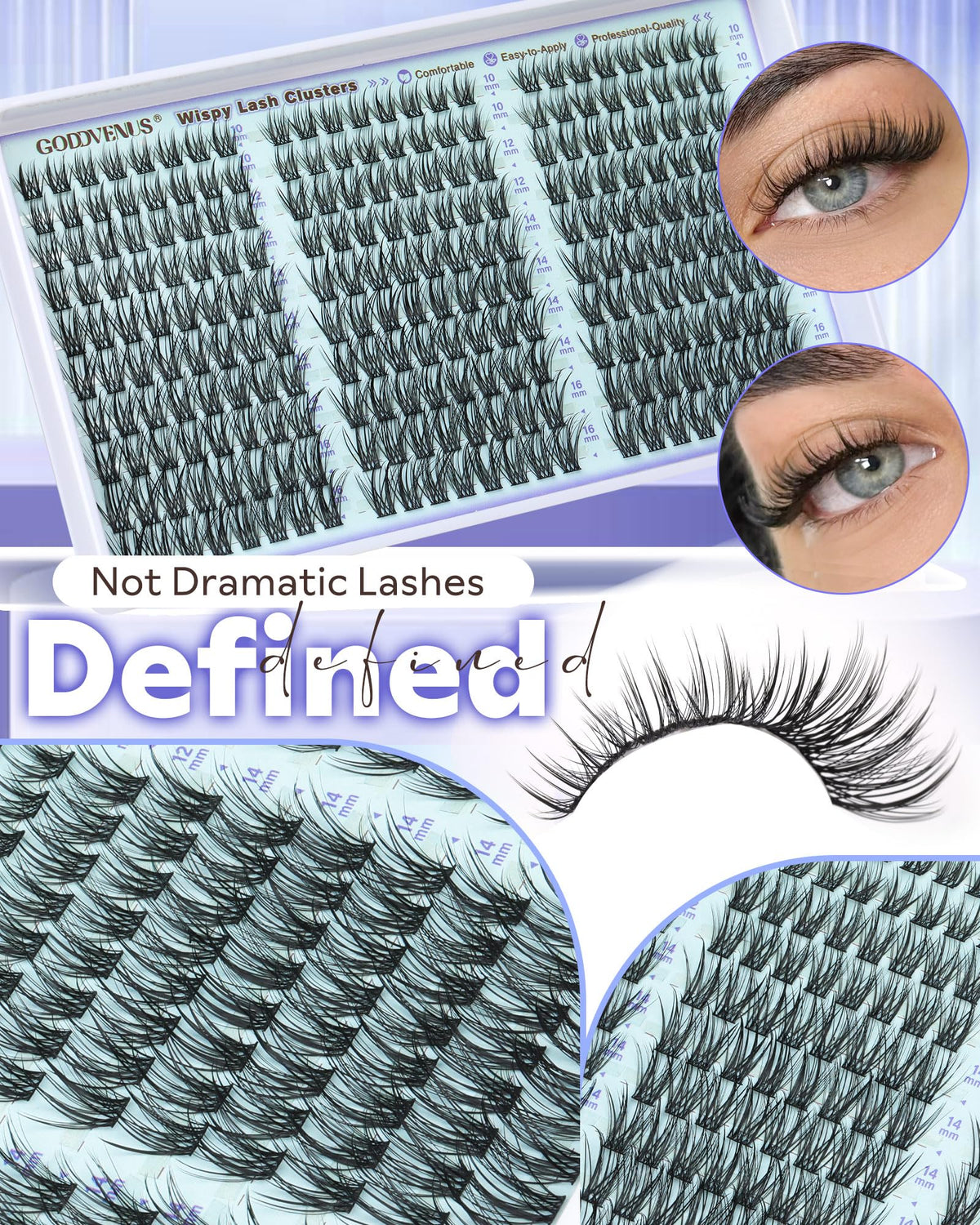 Goddvenus tweezers applying a cluster demonstrating easy DIY precision