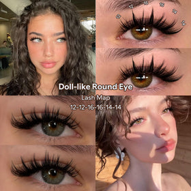 Goddvenus application with tweezers placing a cluster for precise, salon-style results
