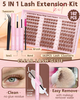 Goddvenus before and after photo showing subtle enhancement and mascara-like finish benefit