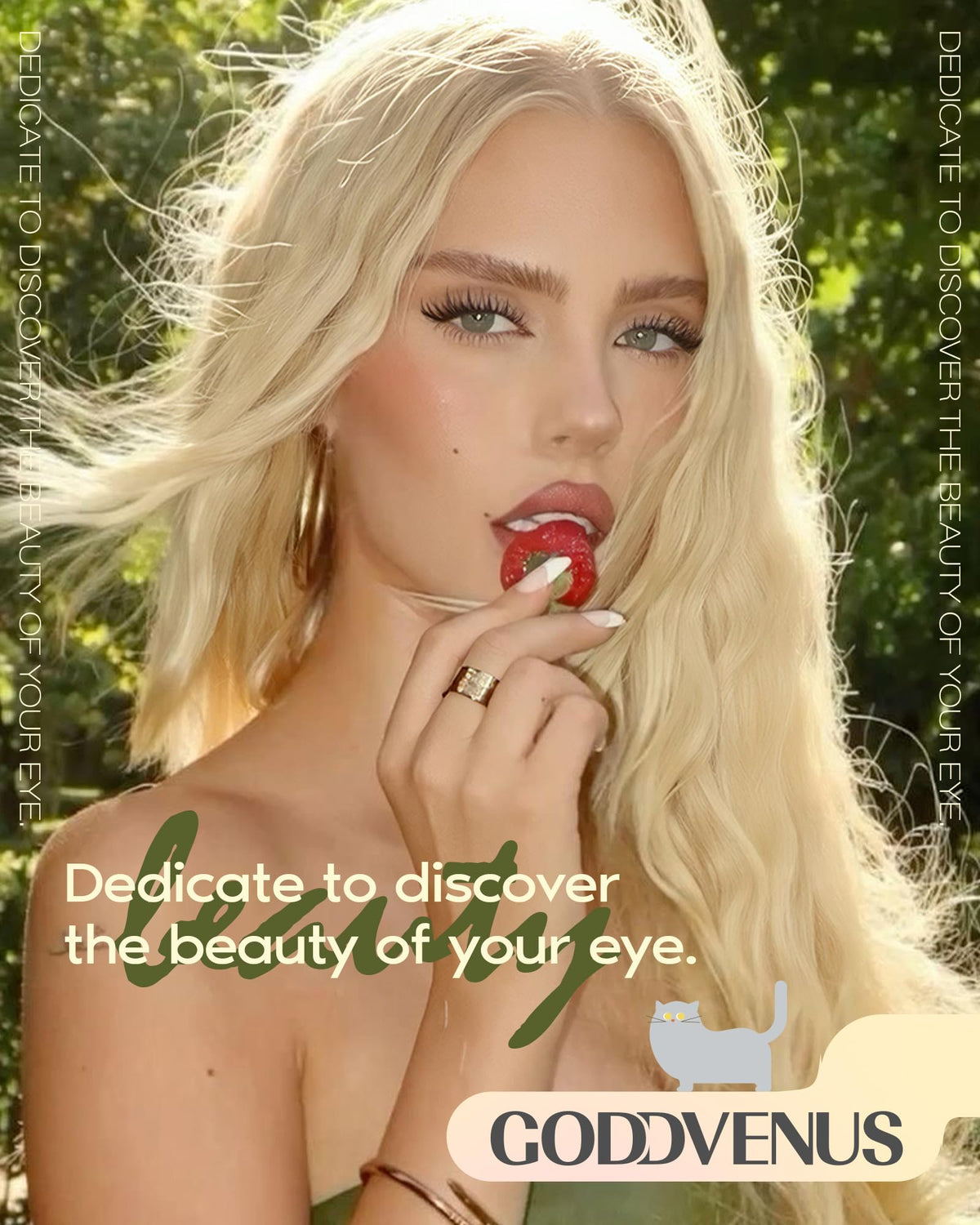 Goddvenus close-up of lash fiber texture highlighting natural softness