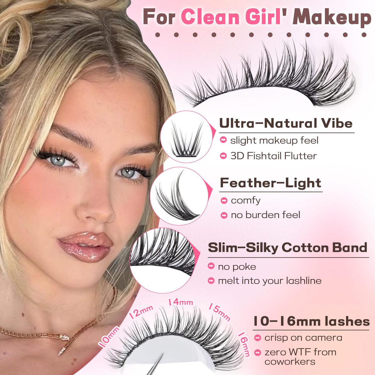 Goddvenus close-up of wispy cluster detail highlighting natural blend benefit