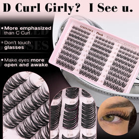Goddvenus macro of lash cluster texture providing natural blend