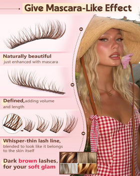 Goddvenus close-up of lash cluster fibers highlighting fine texture and seamless blend benefit