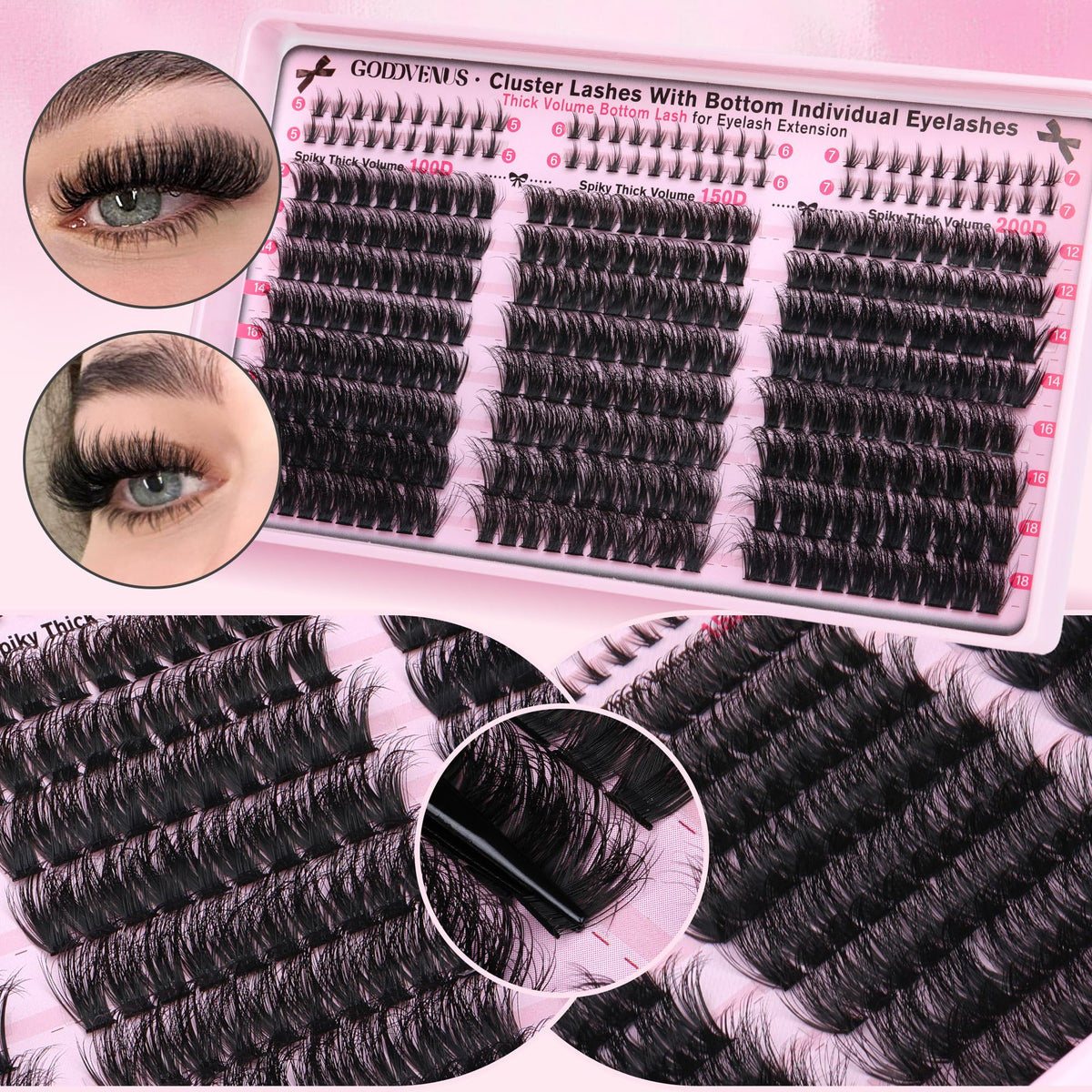 Goddvenus contents and count label showing 240 top and 60 bottom clusters for customization