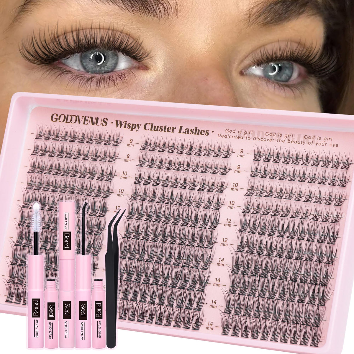 goddvenus front packaging showing kit contents and benefit of easy-start application