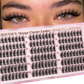 Goddvenus front packaging showing 144-piece cluster set and included lash maps, easy planning