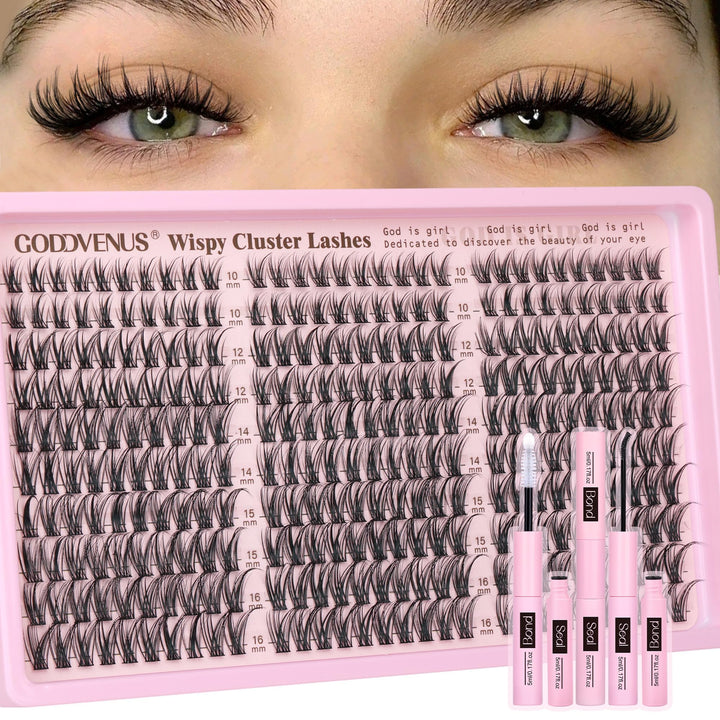 Goddvenus front packaging showing kit and lash trays for easy selection
