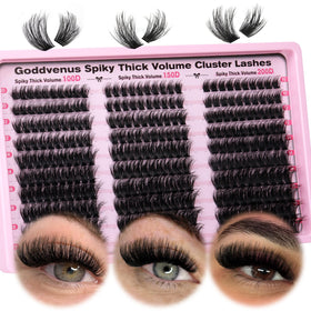 Goddvenus front packaging showing 300pc cluster kit and mixed densities for easy selection