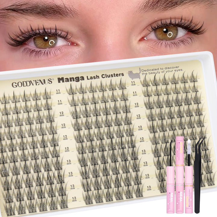 Goddvenus front packaging showing kit and tweezers for easy application