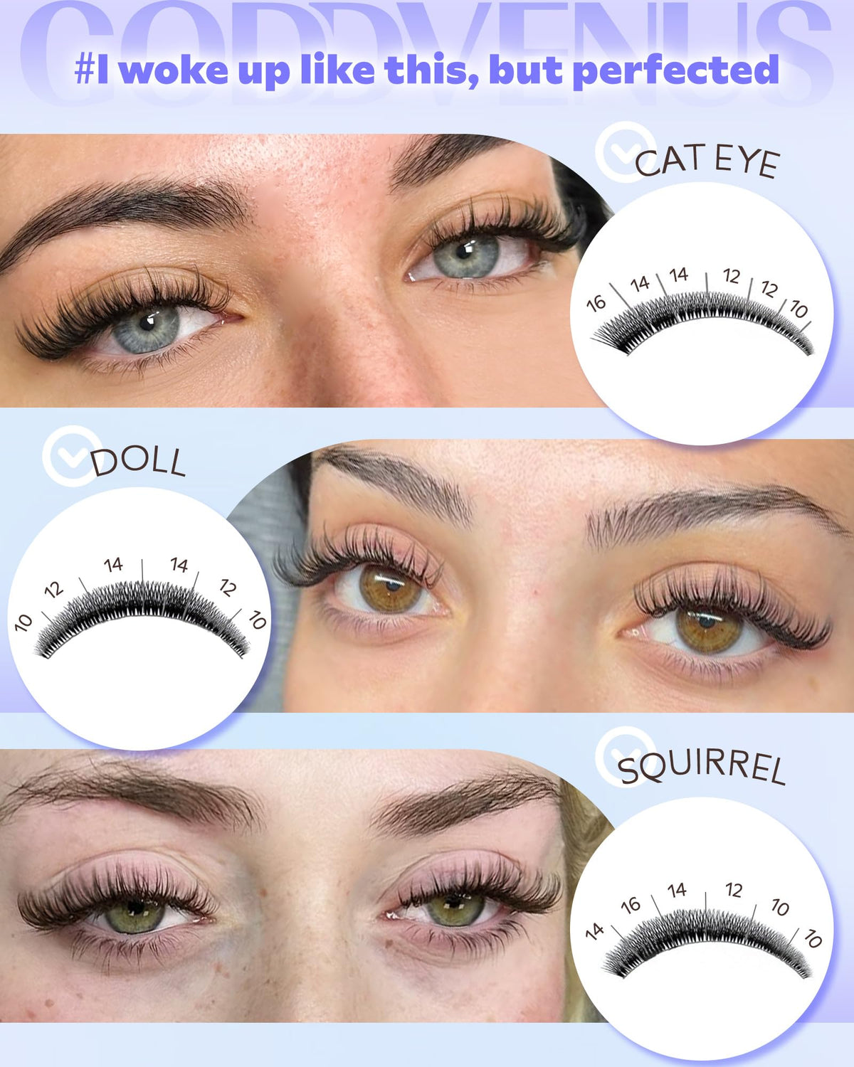 Goddvenus laid-out 10 to 16mm clusters for mixing and customizing