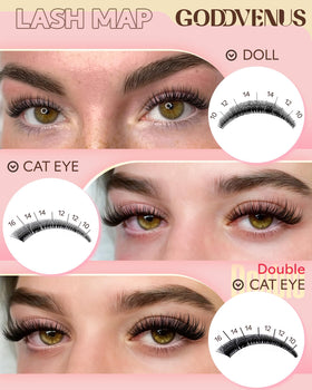 Goddvenus length comparison 10–16mm demonstrating size options for tailored looks