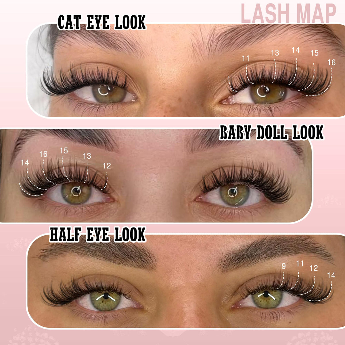 Goddvenus length comparison showing 9–16mm options for custom looks