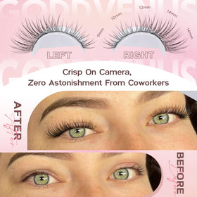Goddvenus length comparison displaying 9–14mm graduated clusters for balanced shape