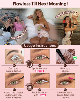 Goddvenus lifestyle shot of evening makeup with clusters creating soft glam benefit