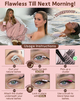 Goddvenus lifestyle evening look showcasing long-lasting glam without clumps