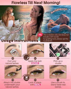 Goddvenus model wearing clusters for event-ready dramatic eye look