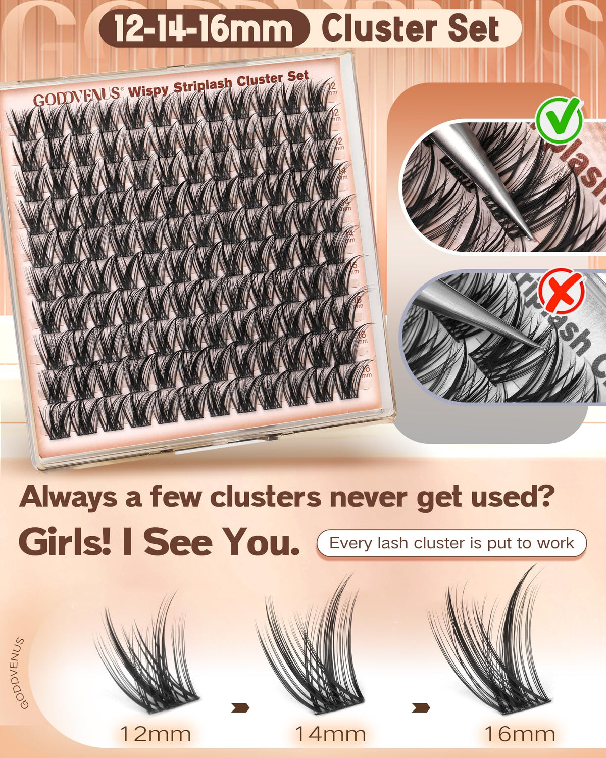 Goddvenus lifestyle vanity scene showing clusters for effortless daily glam