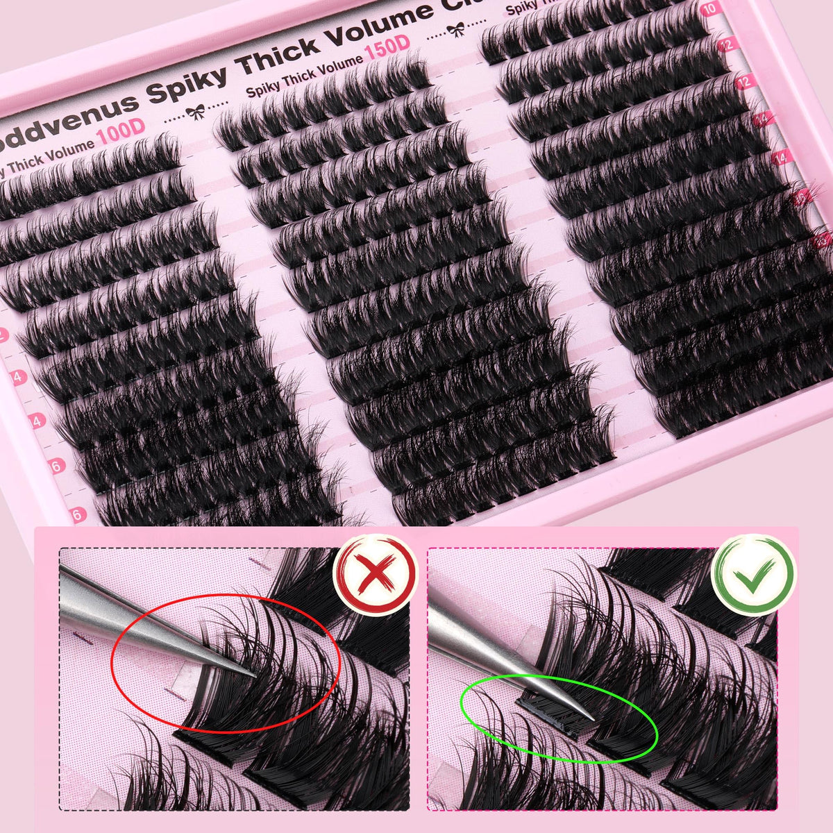 Goddvenus lifestyle image of finished wispy lashes suited for evening glam