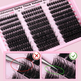 Goddvenus lifestyle image of finished wispy lashes suited for evening glam