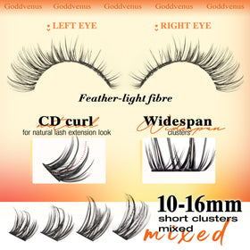 Goddvenus mixed lengths displayed 10mm to 16mm for customization