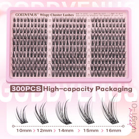 Goddvenus lashes on model demonstrating natural lifted C‑curl effect