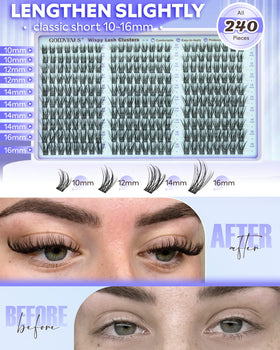 Goddvenus sealed lash finish showing lightweight comfortable wear