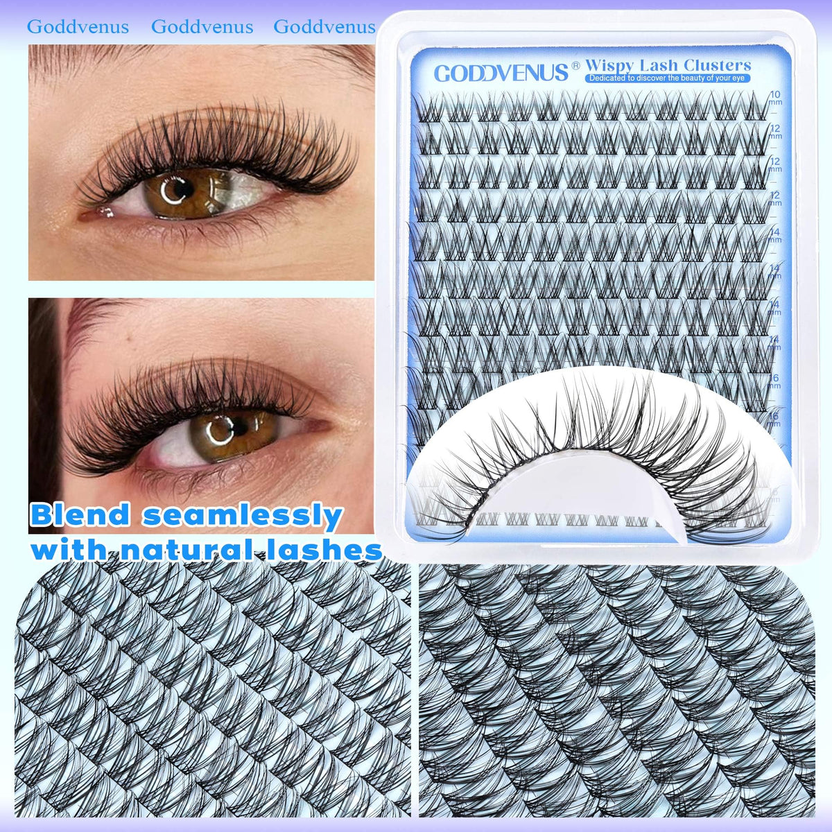 Goddvenus fiber texture closeup showing synthetic strands for lightweight, realistic finish