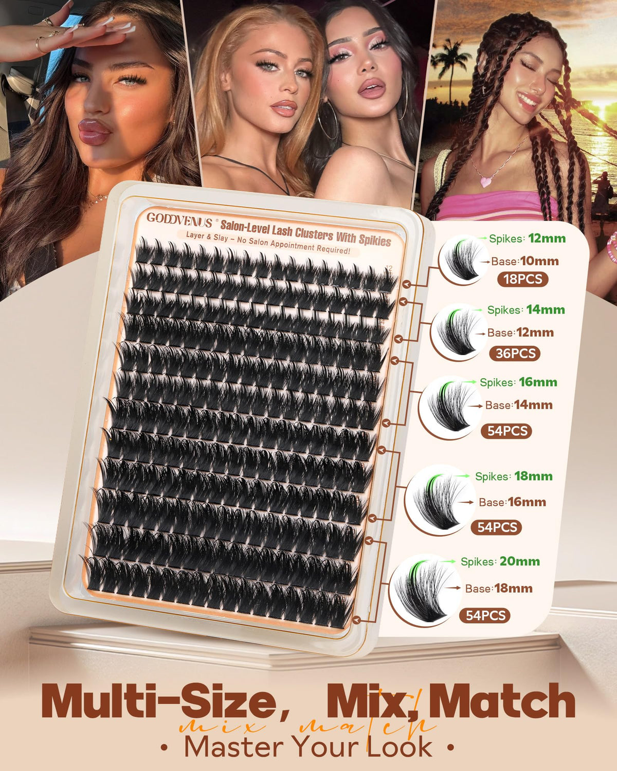 Goddvenus tweezers and adhesive displayed for precise placement and secure hold