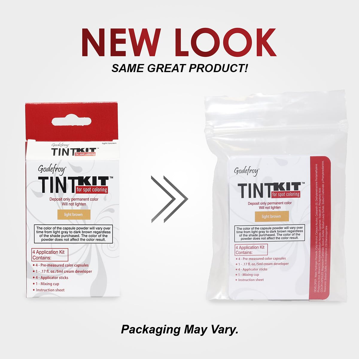 Godefroy capsule close-up open revealing pre-measured dose for no-waste applications