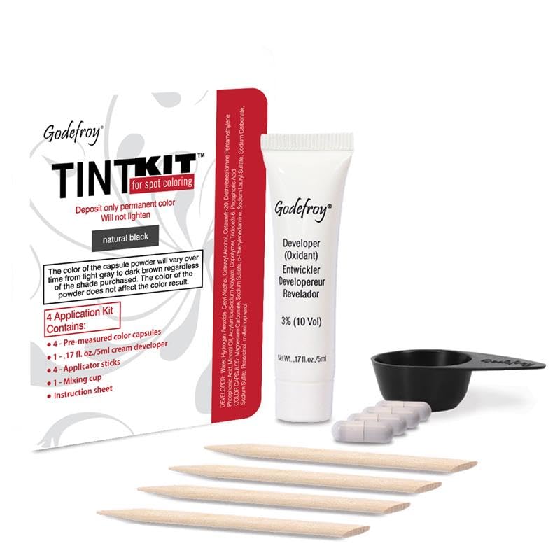 Godefroy front packaging showing natural black kit and easy touch-ups