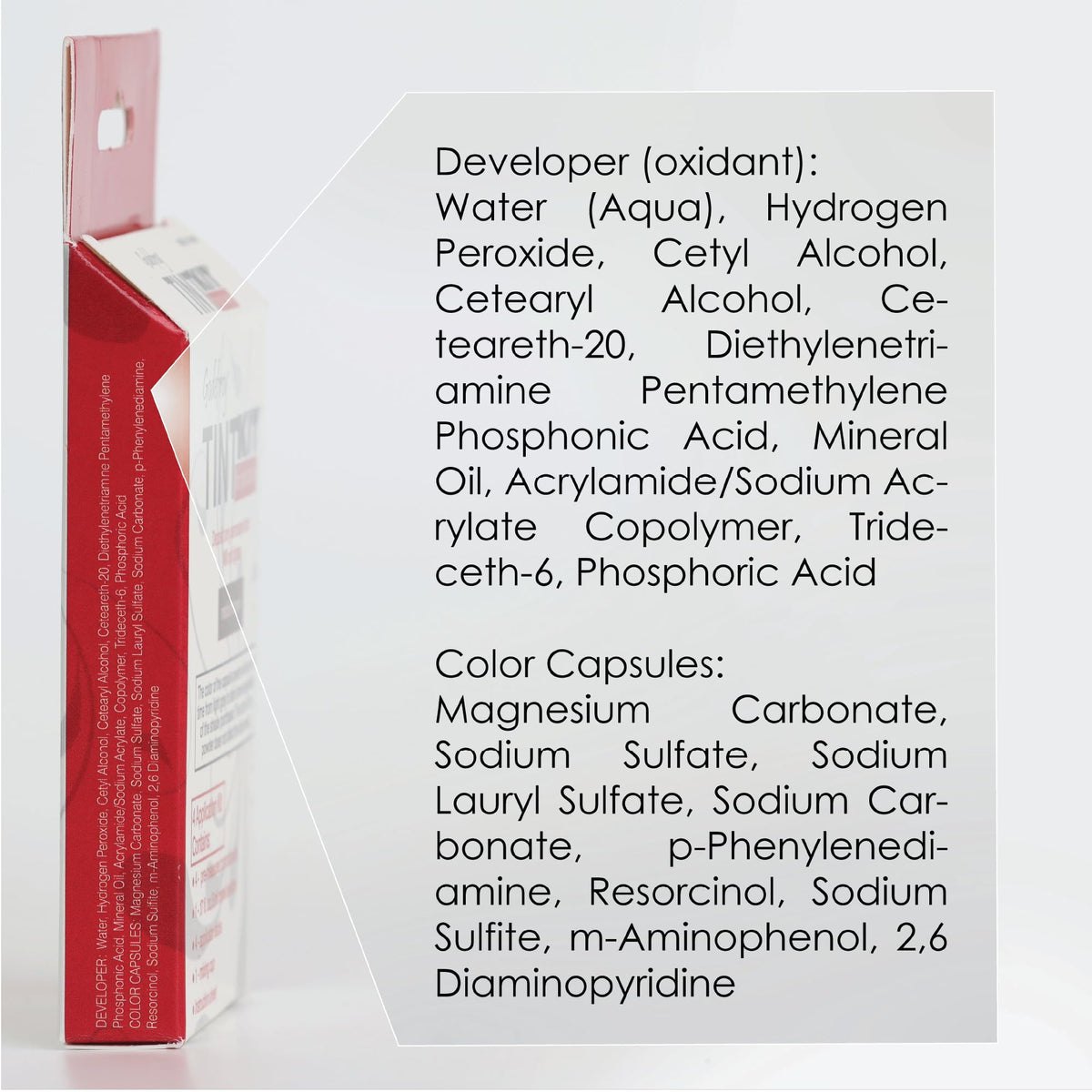 Godefroy label and ingredients panel providing ingredient clarity for informed use