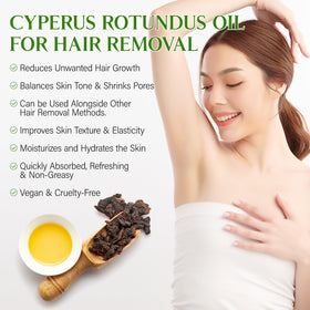 GOGIFTGO oil being massaged into forearm to soothe skin and reduce hair growth