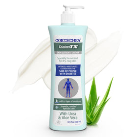 Goicoechea front packaging showing Diabet TX lotion for deep hydration
