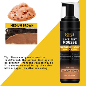 Goiple applicator nozzle detail for precise, mess-free mousse application