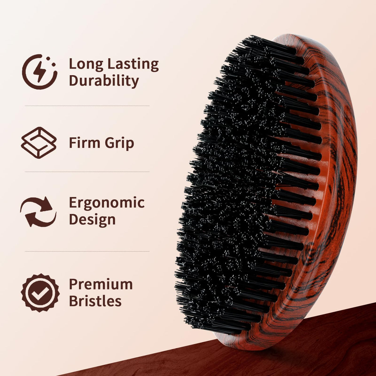 Goiple close-up of bristles showing durable texture for deep waves