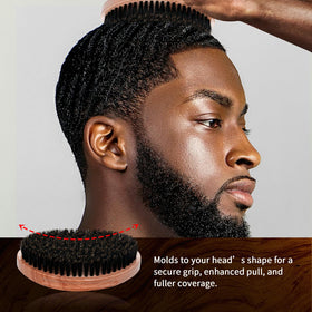 Goiple brush in use during wolfing showing improved wave alignment and tension
