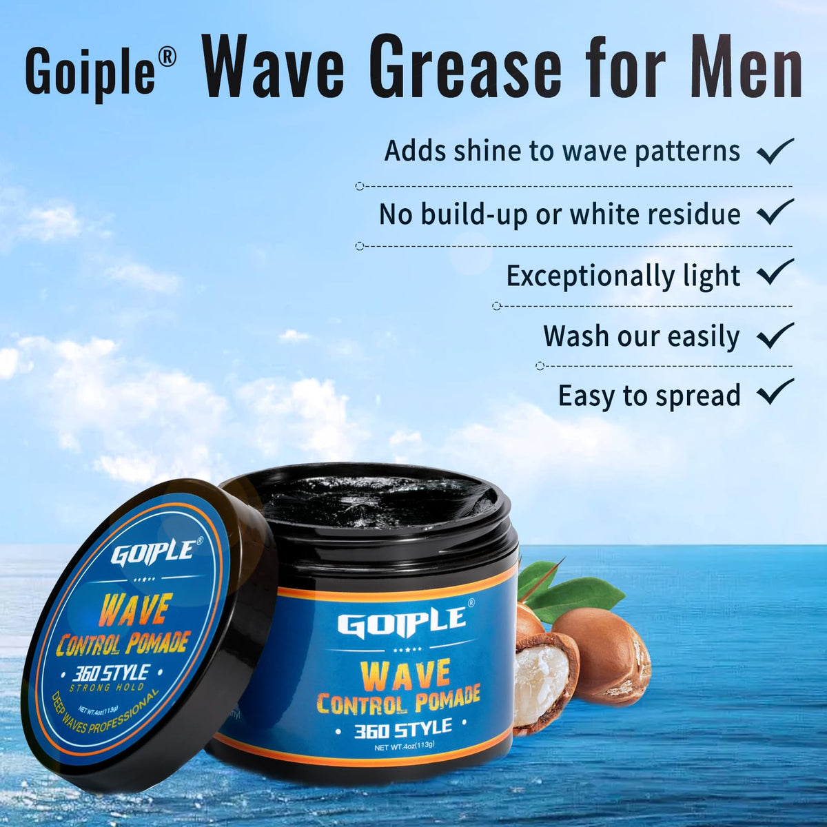 Brushing with Goiple during wave training for defined pattern