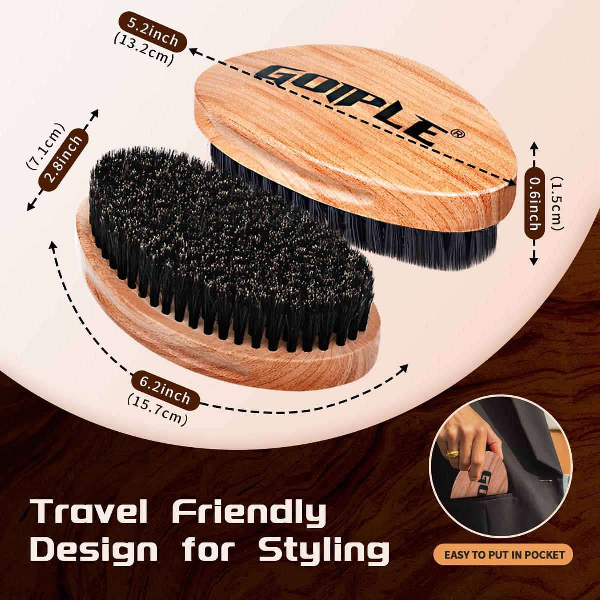 Goiple curved profile close-up highlighting ergonomic contour for reduced strain