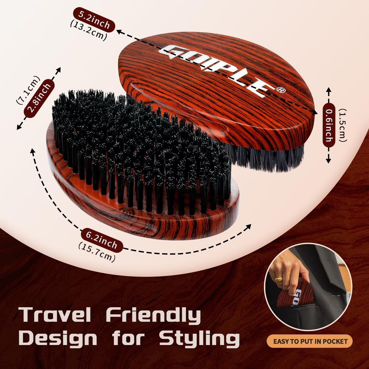 Goiple curved profile displaying ergonomic palm fit for control