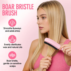 Goiple edge brush detail demonstrating precise baby-hair control
