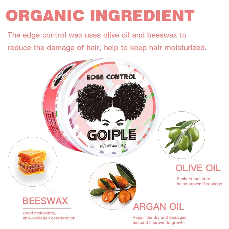 Goiple jar open showing smooth wax texture for easy styling