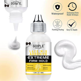 Goiple elastic band setting a wig flat to improve lace adhesion benefit