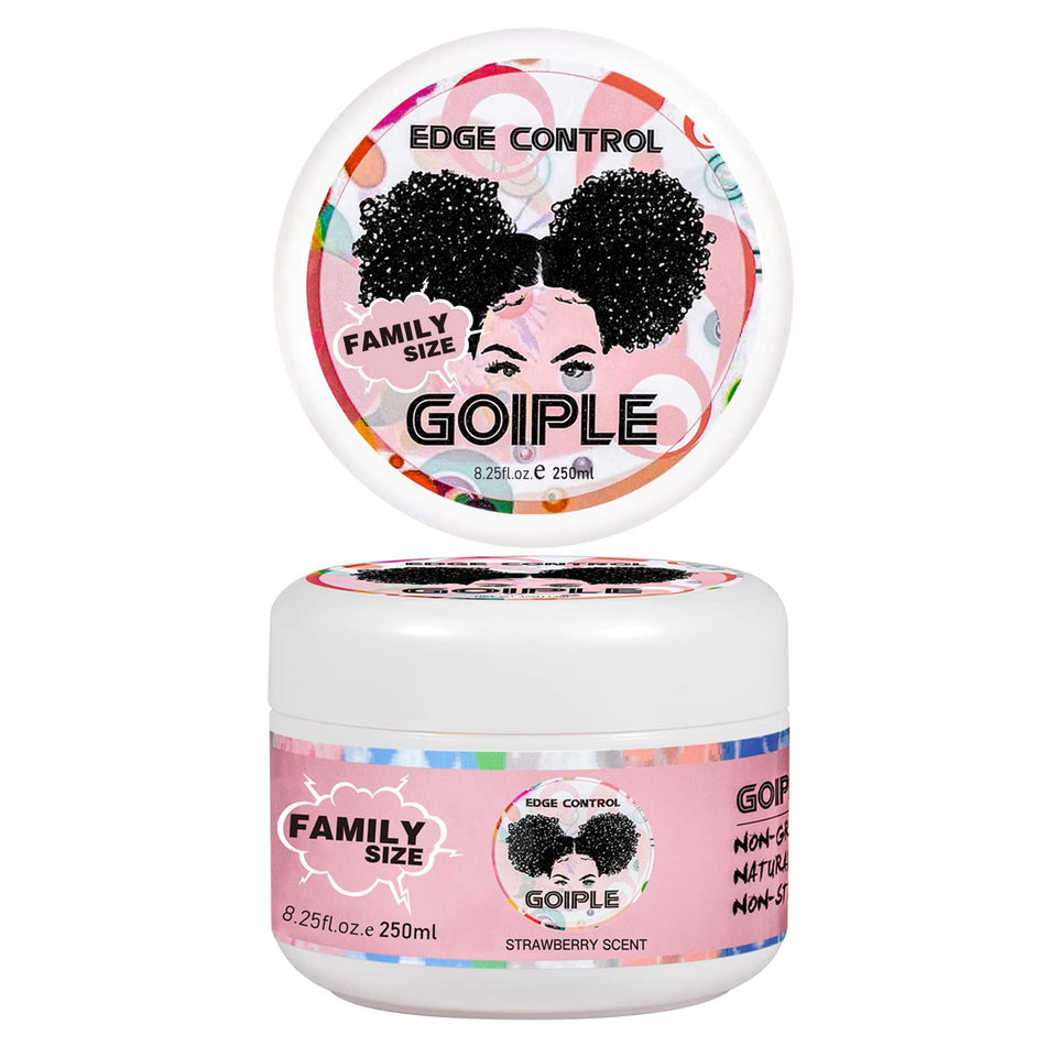 Goiple front jar showing label and strong hold benefit