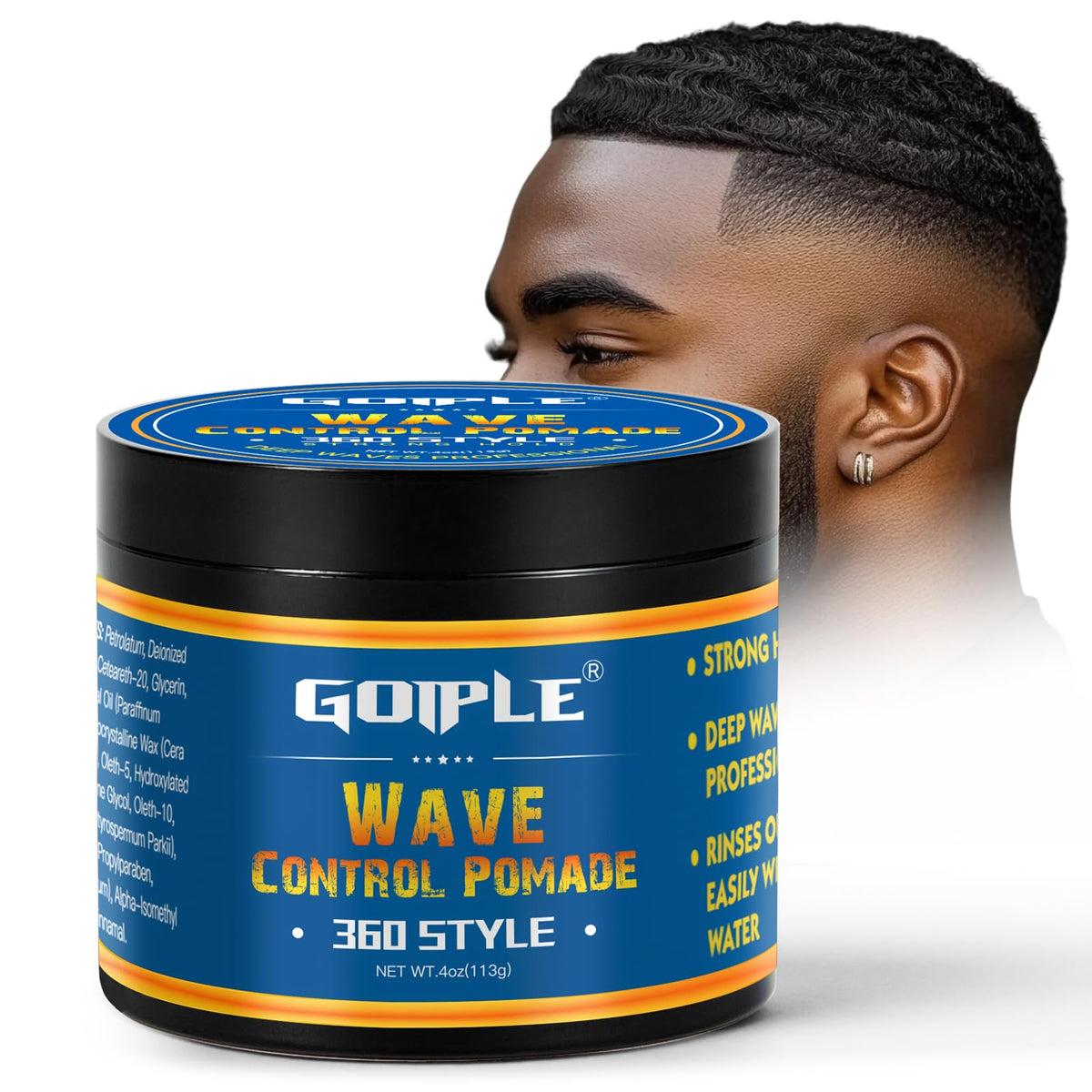 Goiple front packaging 4oz showing product name and strong hold benefits