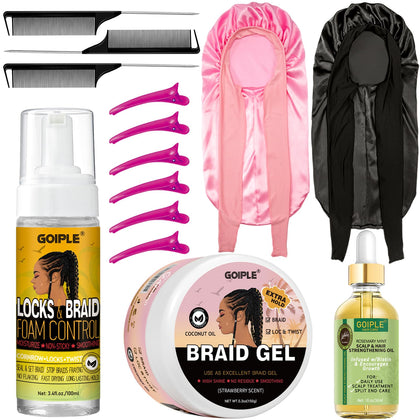Goiple front packaging showing full braiding kit and benefits