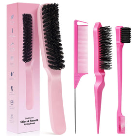 Goiple front view of brush set showing compact travel kit and tools