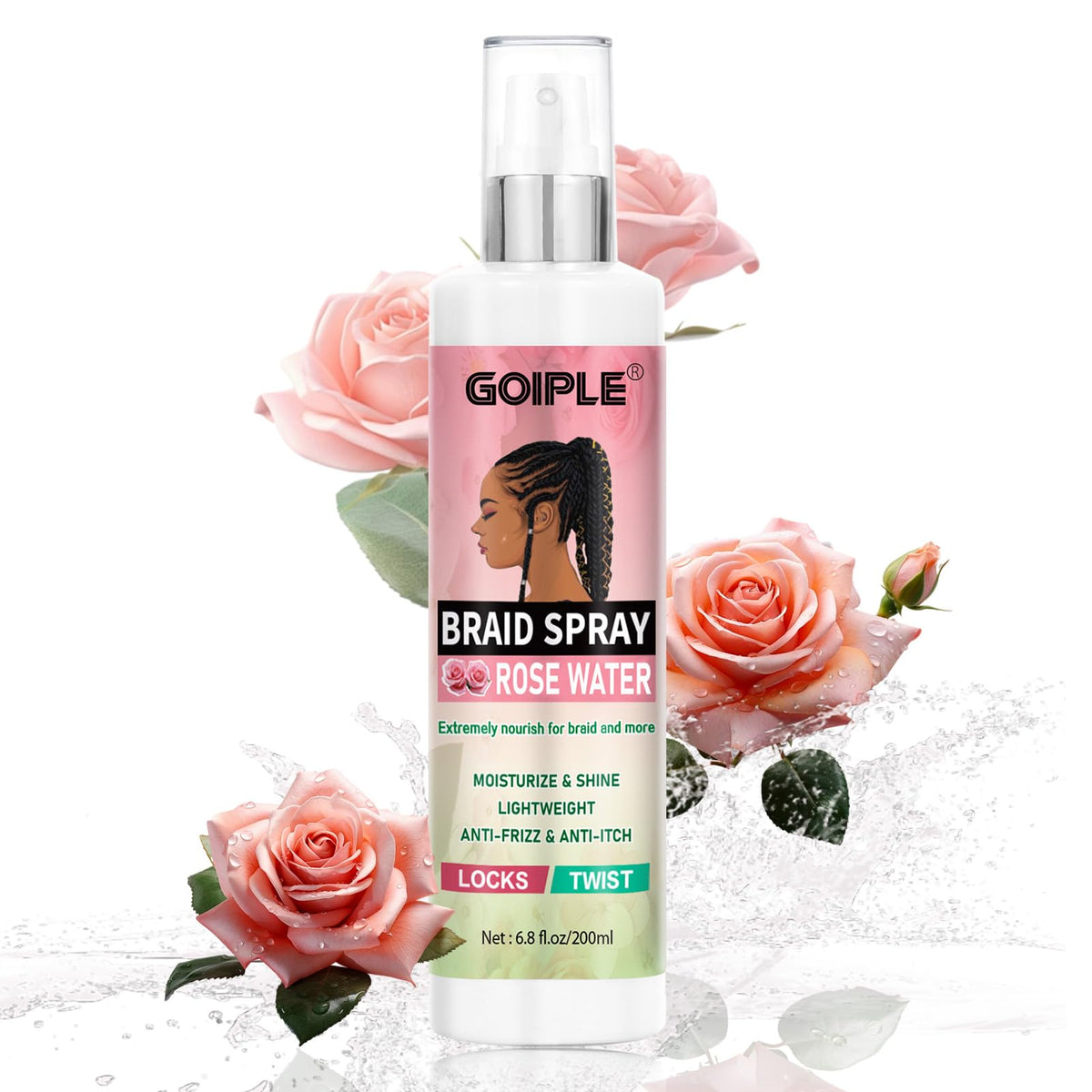 Goiple front packaging showing bottle and branding for easy product ID and benefit