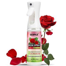 Goiple front packaging showing bottle and rose water benefits